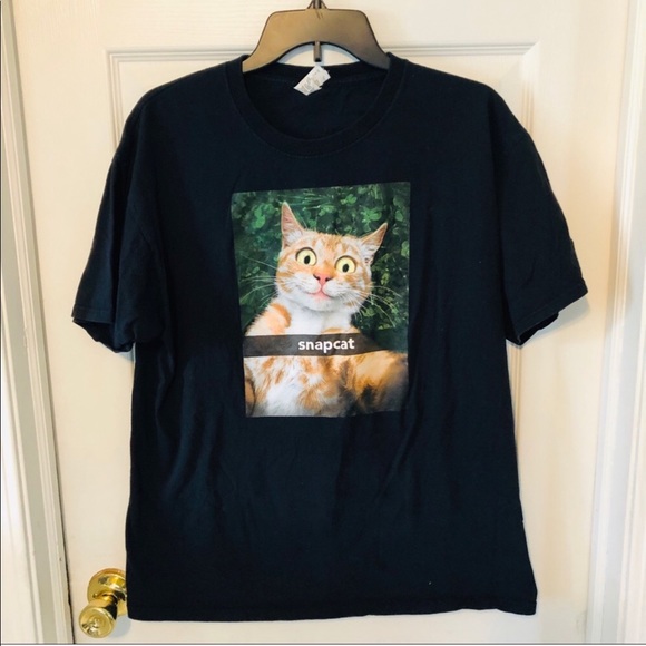 Cat Graphic Shirt Sz Large 